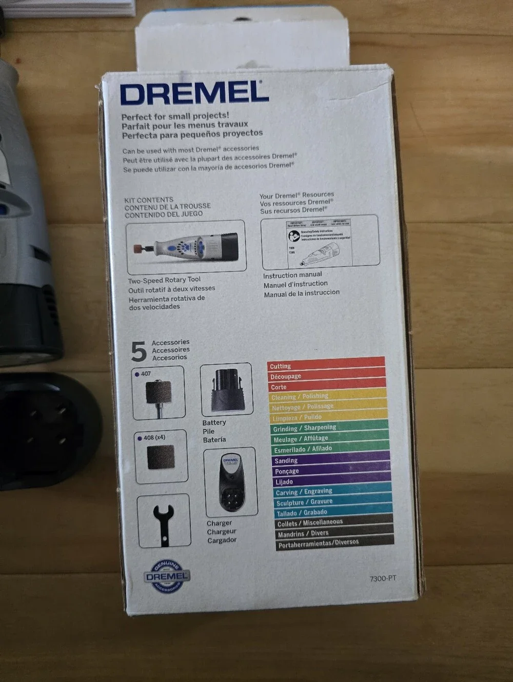 Dremel 7300-PT 4.8V Cordless Dog & Cat Pet Nail Grooming & Grinding Tool Kit NEW